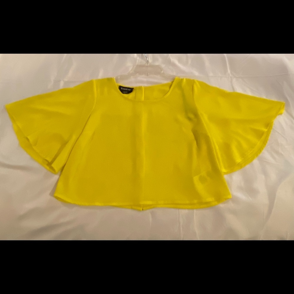 Yellow crop top